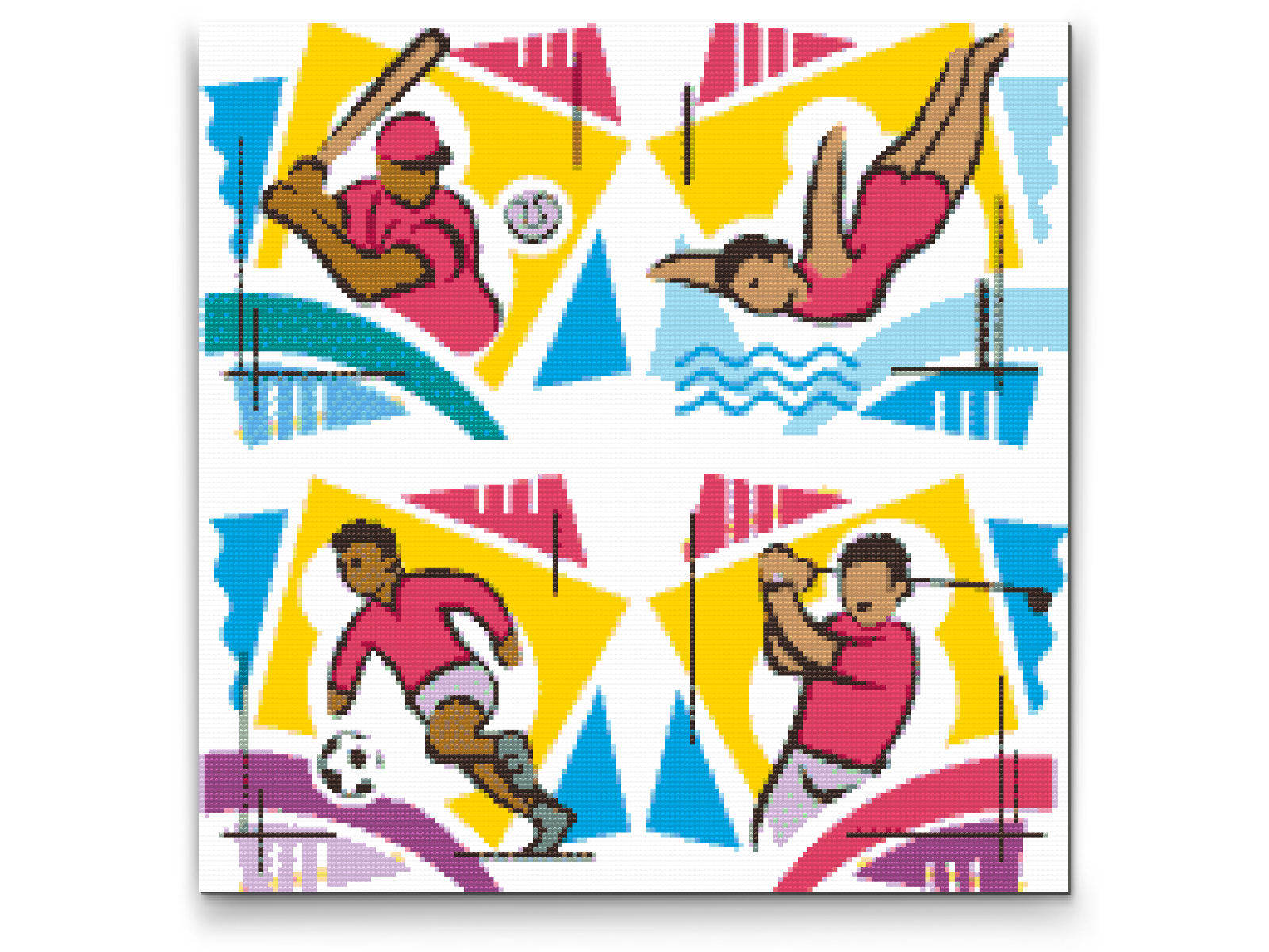 Diamond Painting - Mix af Sportsgrene 1