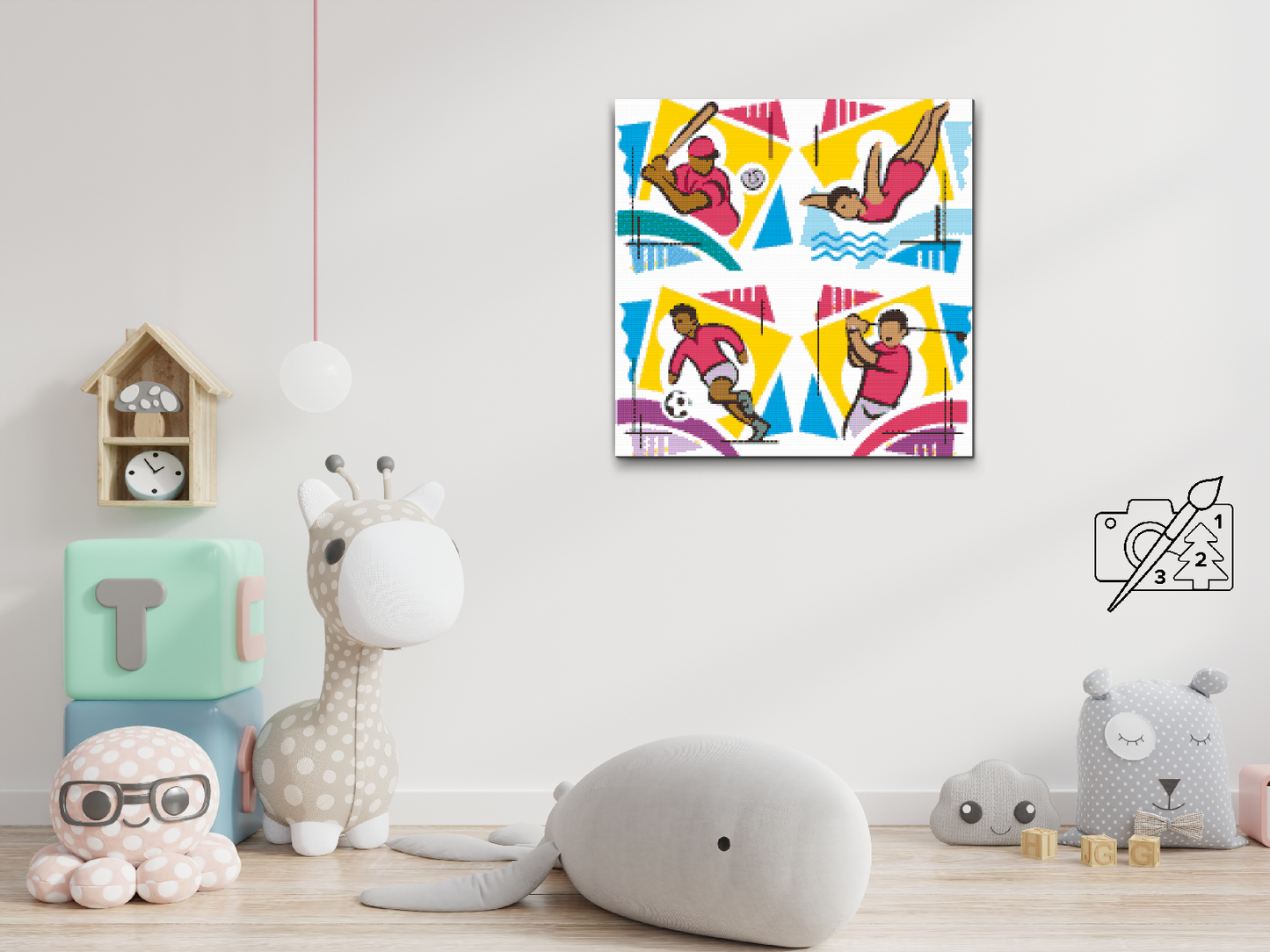 Diamond Painting - Mix af Sportsgrene 1