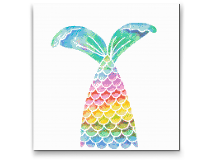 Diamond Painting - Farverig havfrue