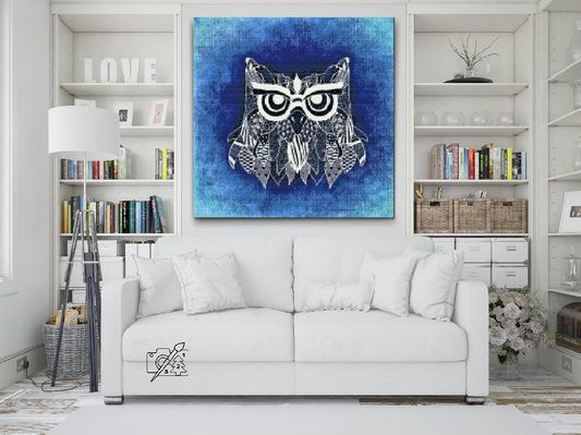 Diamond Painting - Illustration af en ugle