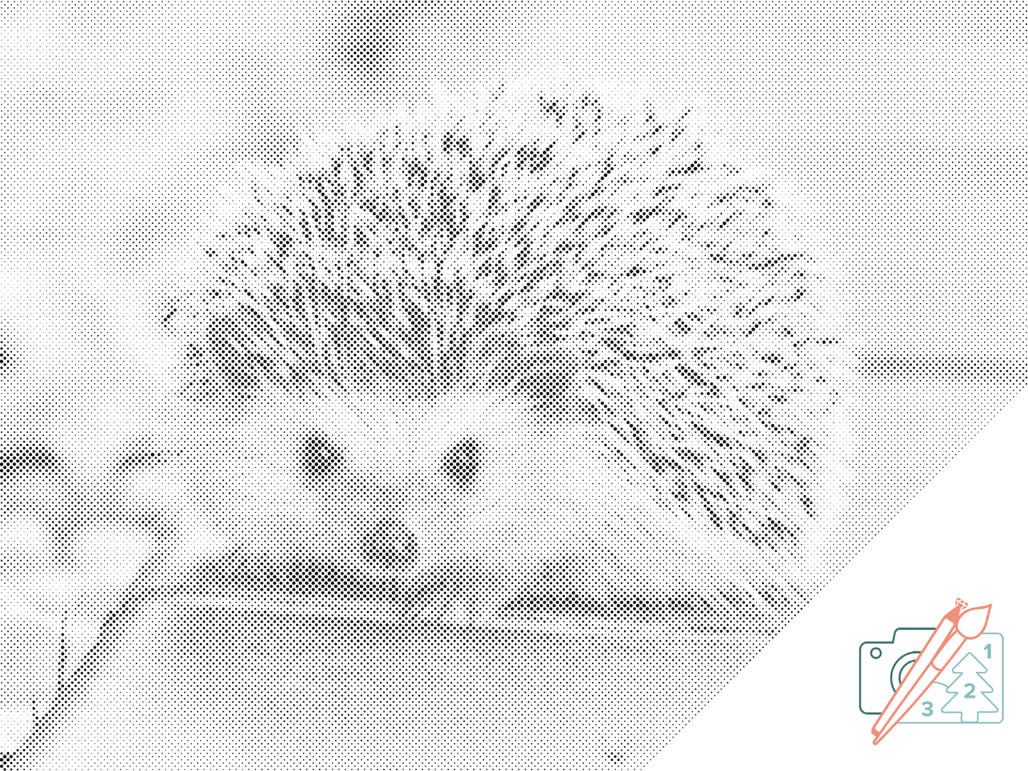 Mal-med-prikker -  Pindsvinets Natvæsen