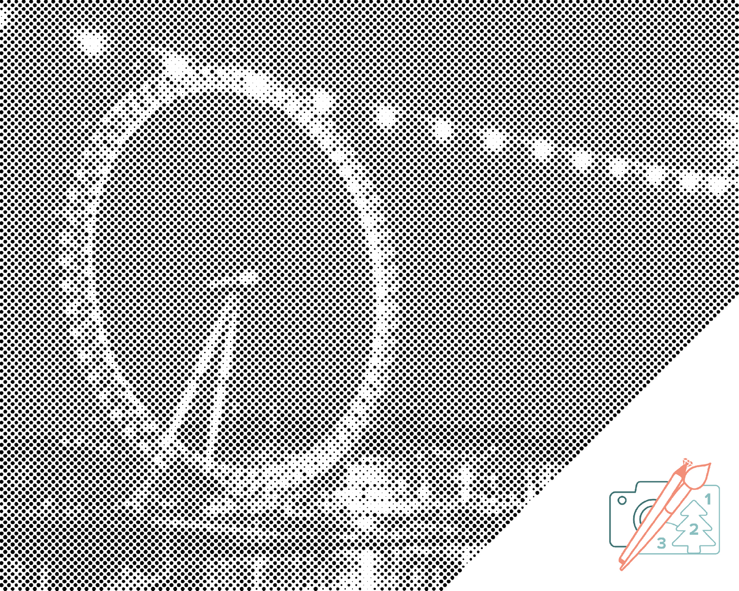 Mal-med-prikker -  London Eye