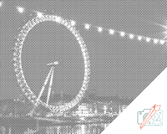 Mal-med-prikker -  London Eye