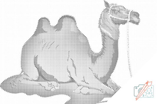 Mal-med-prikker -  Tegneseriekamel