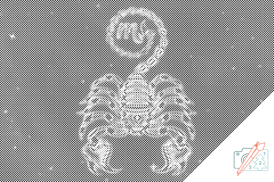 Mal-med-prikker -  Skorpionen