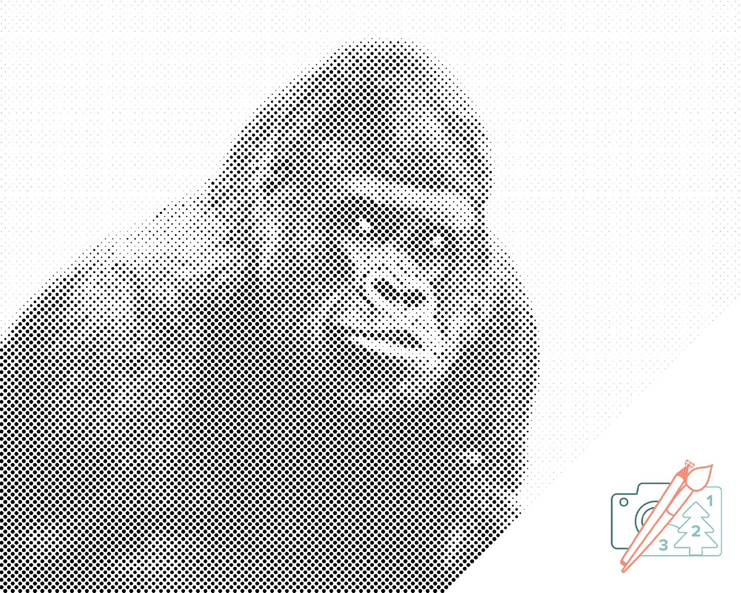 Mal-med-prikker -  Gorilla