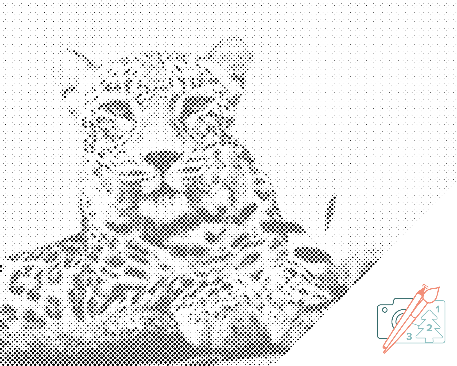 Mal-med-prikker -  Wild Cat