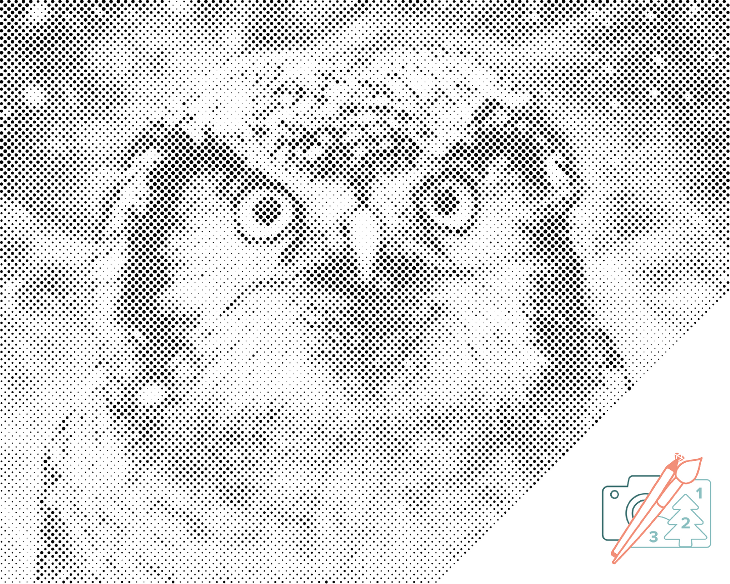 Mal-med-prikker -  Ugle