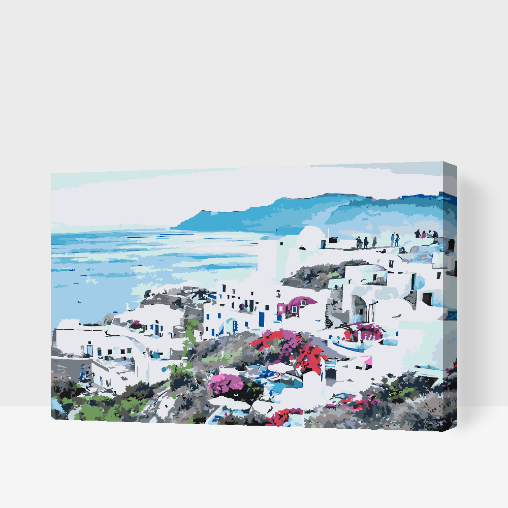 Paint by Numbers - Santorini