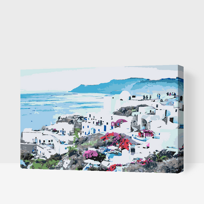 Paint by Numbers - Santorini
