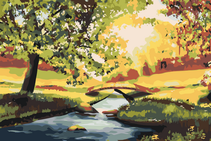 Paint by Numbers - Romantisk Have