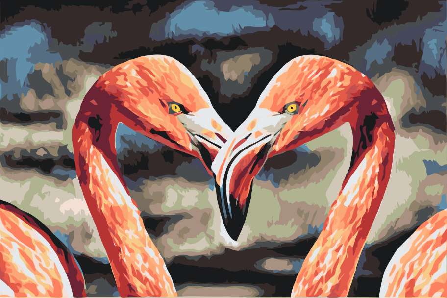 Paint by Numbers - Flamingoer