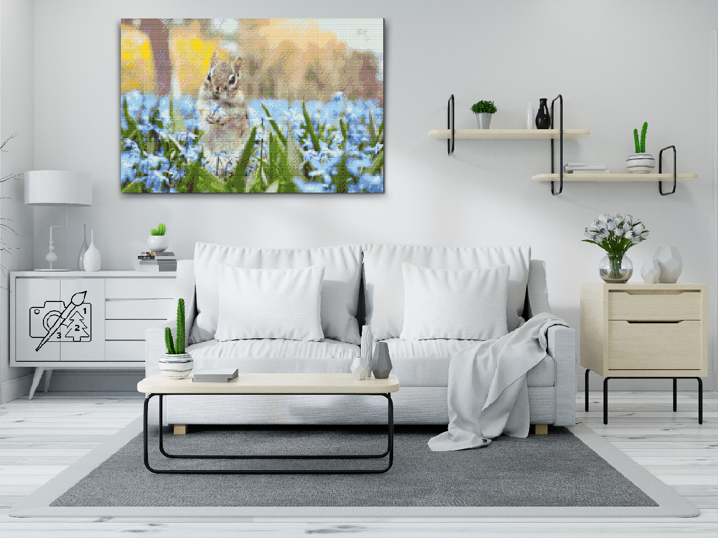 Diamond Painting - Egern i haven