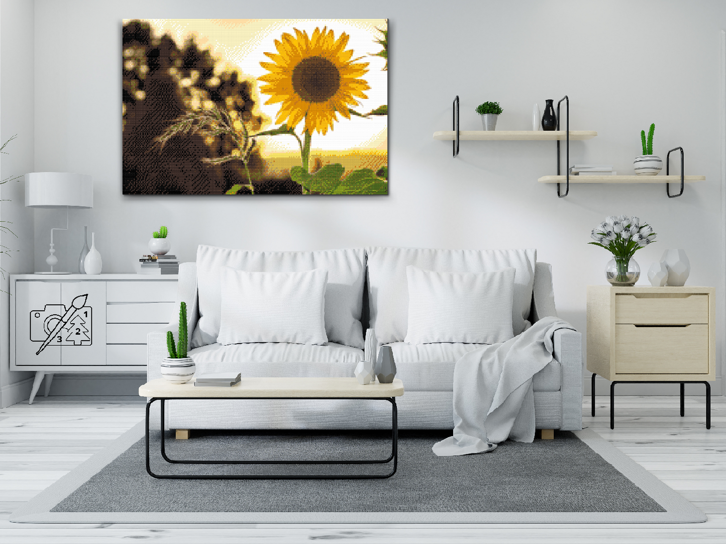 Diamond Painting - Sangblomster på engen