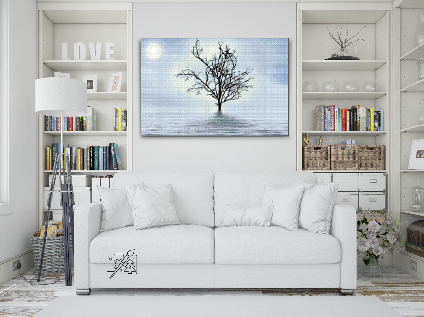 Diamond Painting - Træet i tågen