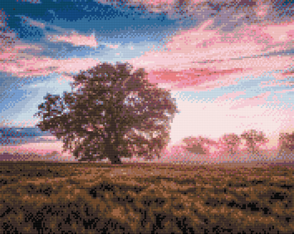 Diamond Painting - Ensomt Træ 3