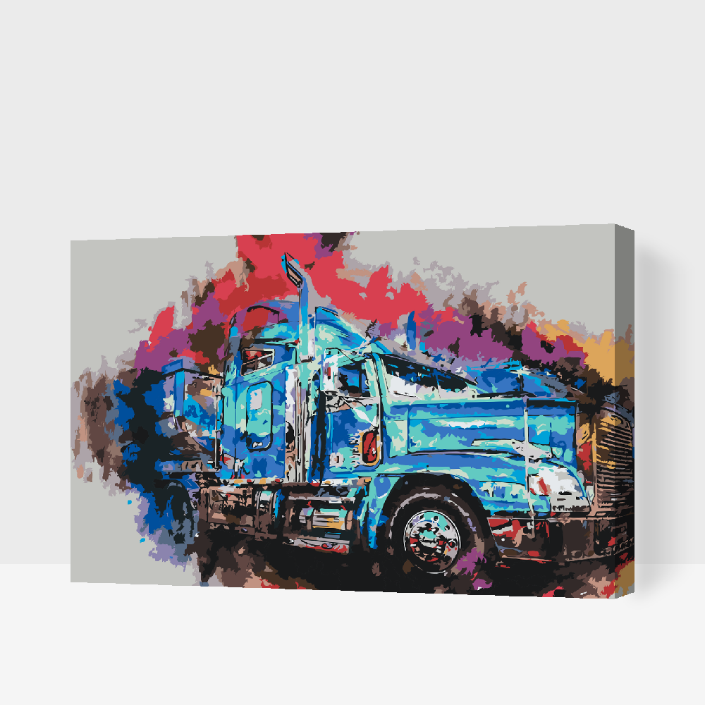 Paint by Numbers - Farverig lastbil