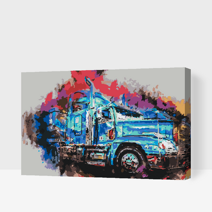 Paint by Numbers - Farverig lastbil