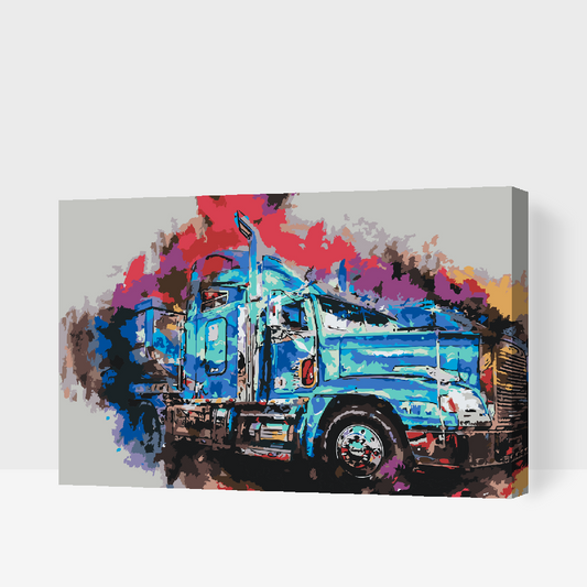 Paint by Numbers - Farverig lastbil