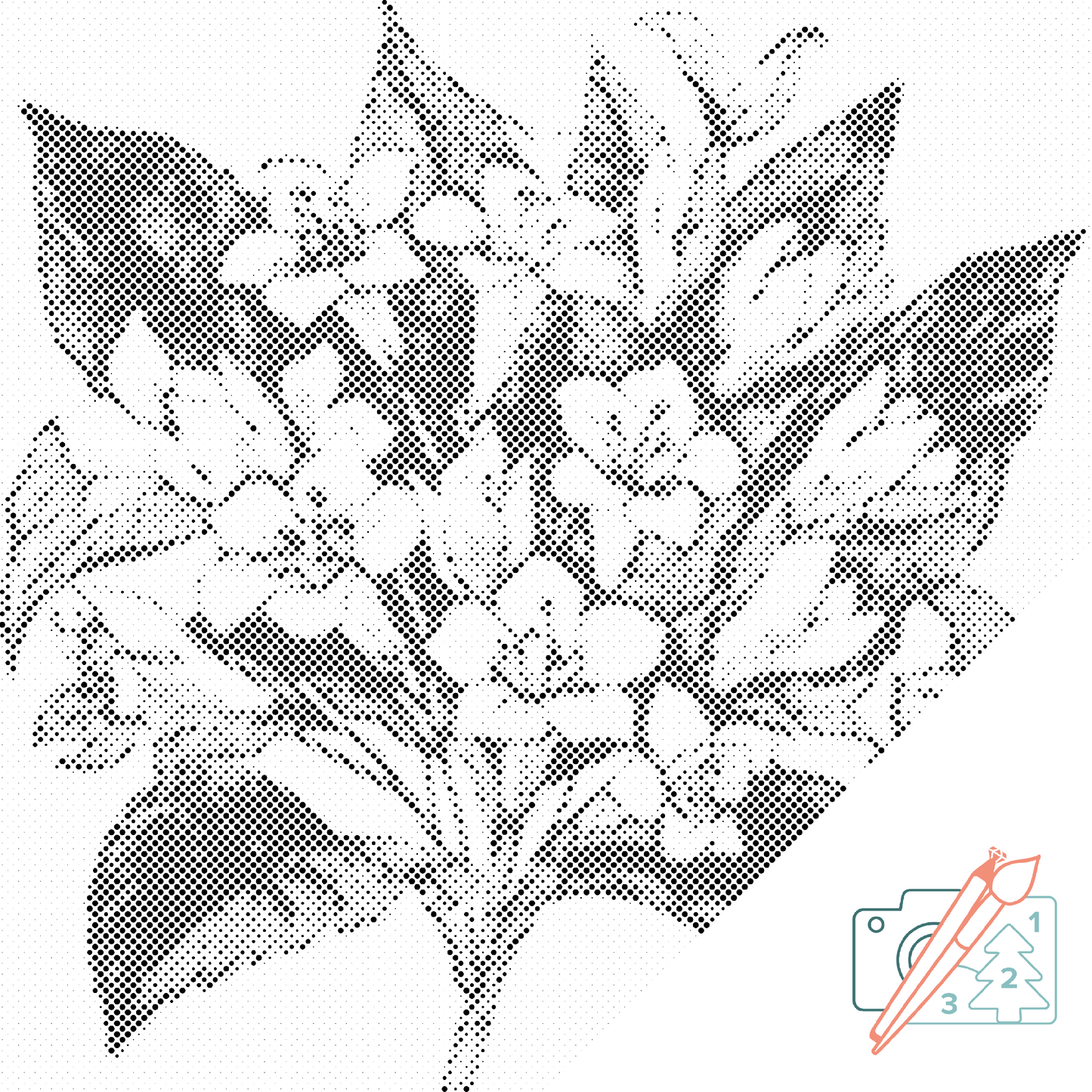 Mal-med-prikker -  Blomsterklase