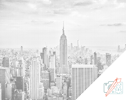 Mal-med-prikker -  New York City