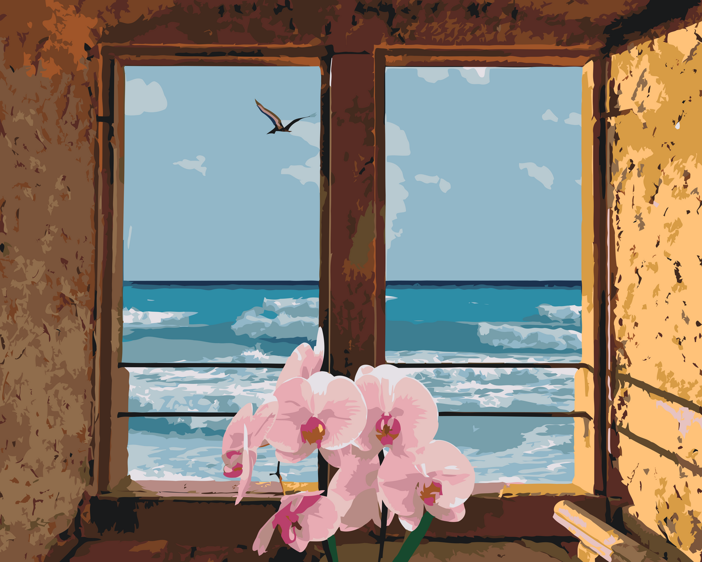 Paint by Numbers - Vindue mod stranden