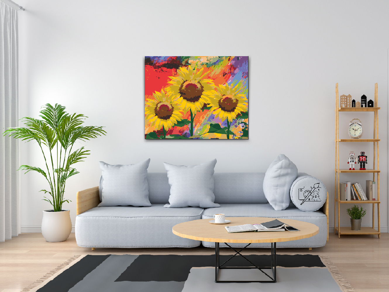 Paint by Numbers - Solsikke i studiet