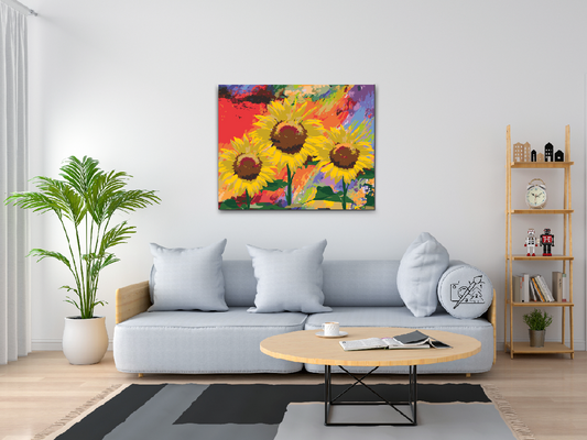 Paint by Numbers - Solsikke i studiet