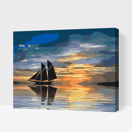 Paint by Numbers - Forladt båd