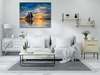 Paint by Numbers - Forladt båd