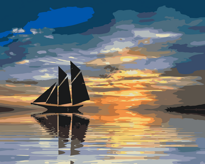 Paint by Numbers - Forladt båd