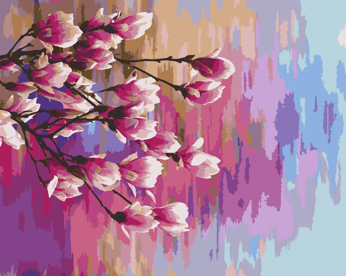 Paint by Numbers - Regnbuemagnolia
