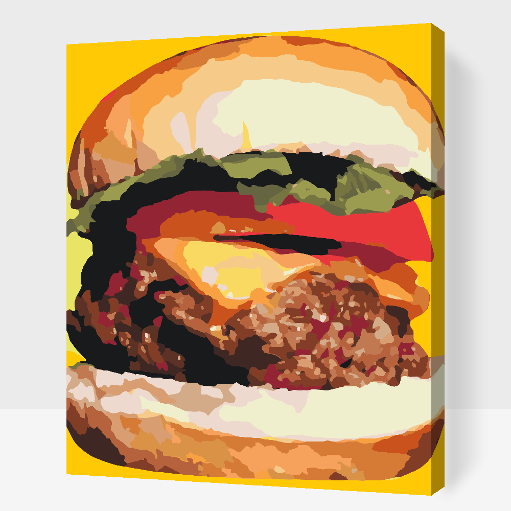 Paint by Numbers - Burgerillustration