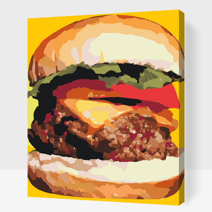 Paint by Numbers - Burgerillustration
