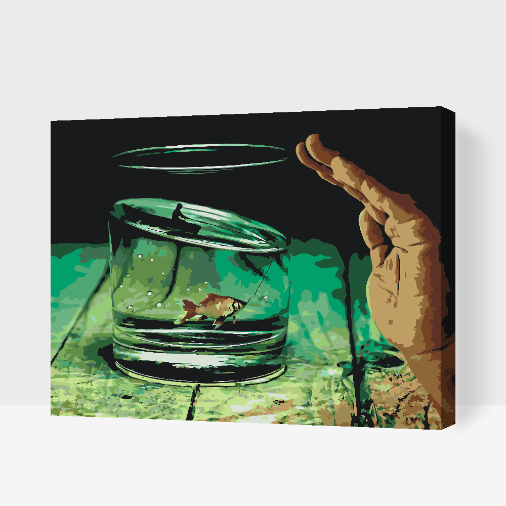 Paint by Numbers - Fisk i glasset