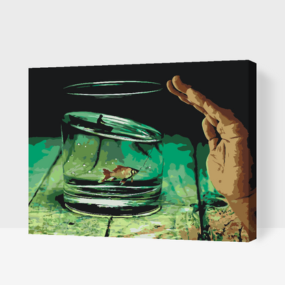 Paint by Numbers - Fisk i glasset