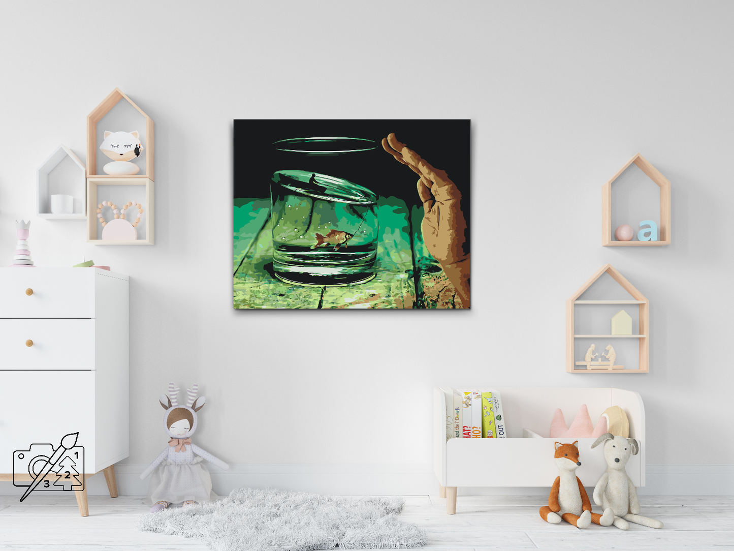 Paint by Numbers - Fisk i glasset