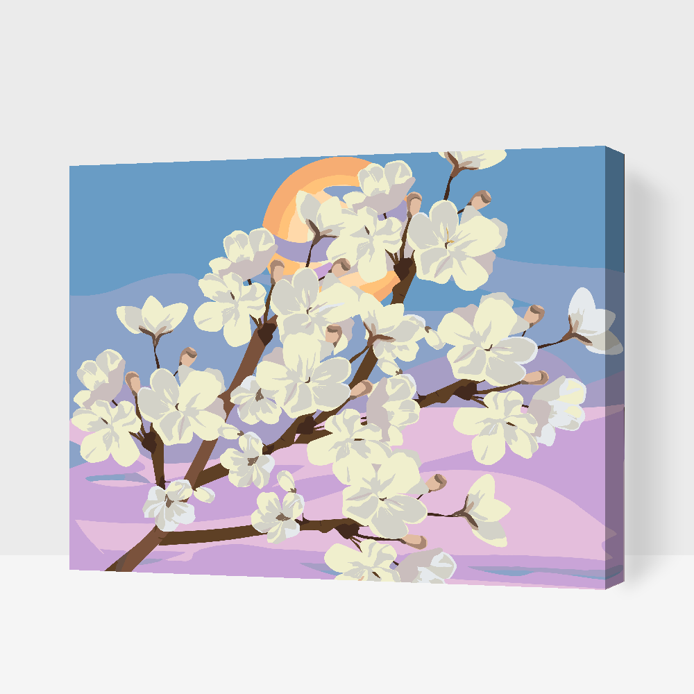 Paint by Numbers - Kirsebærblomster