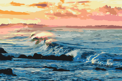 Paint by Numbers - Havbølger