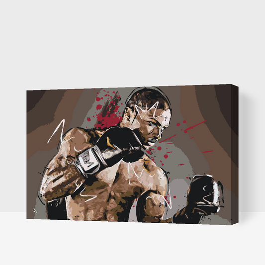 Paint by Numbers - Bokserillustration