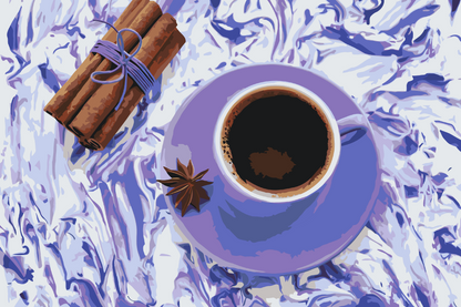 Paint by Numbers - Kaffe med kanel