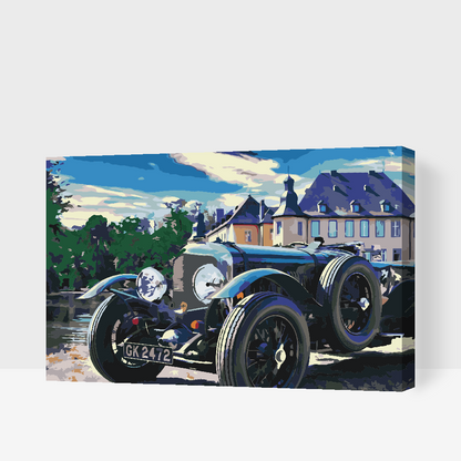 Paint by Numbers - Bil foran slottet