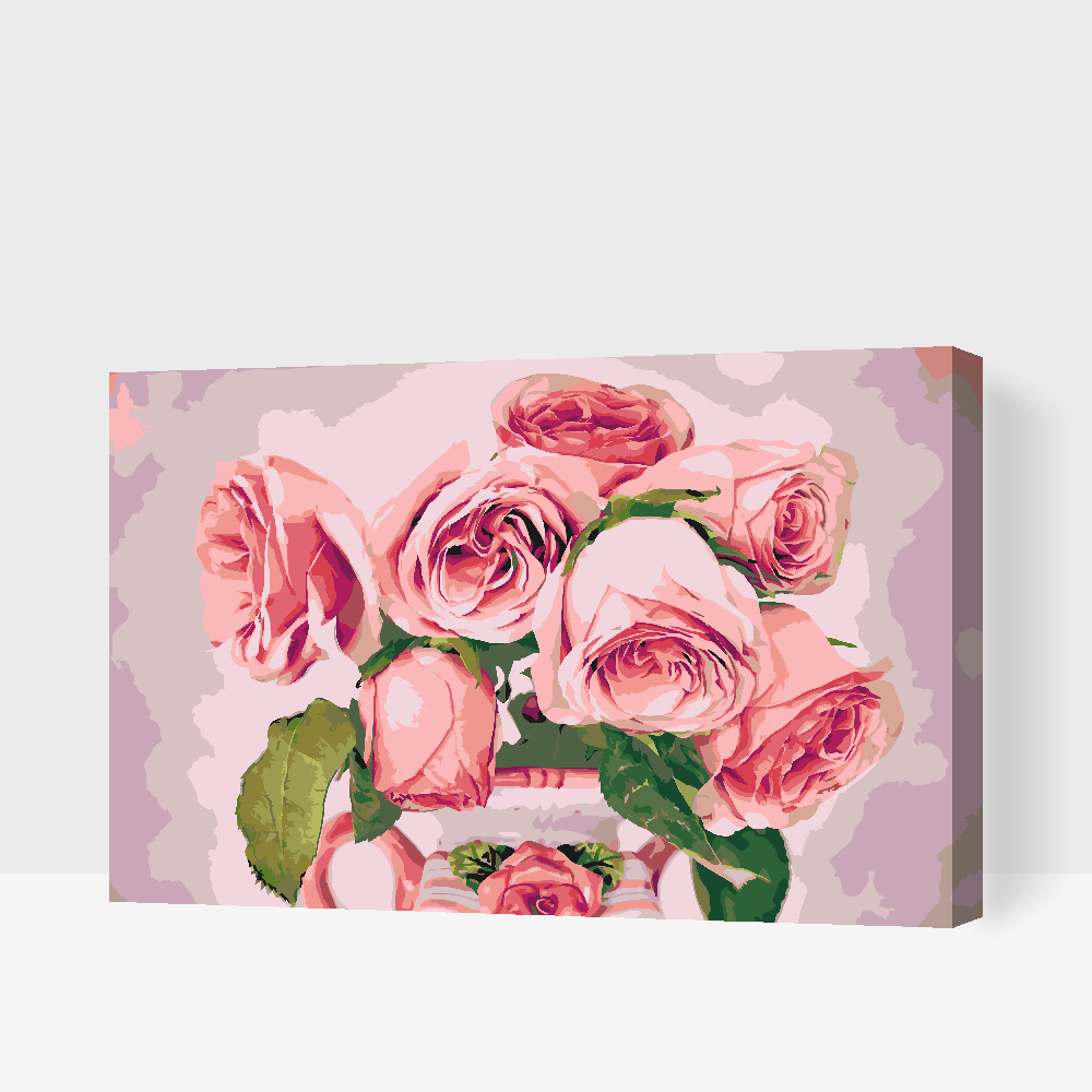 Paint by Numbers - Rose i vasen