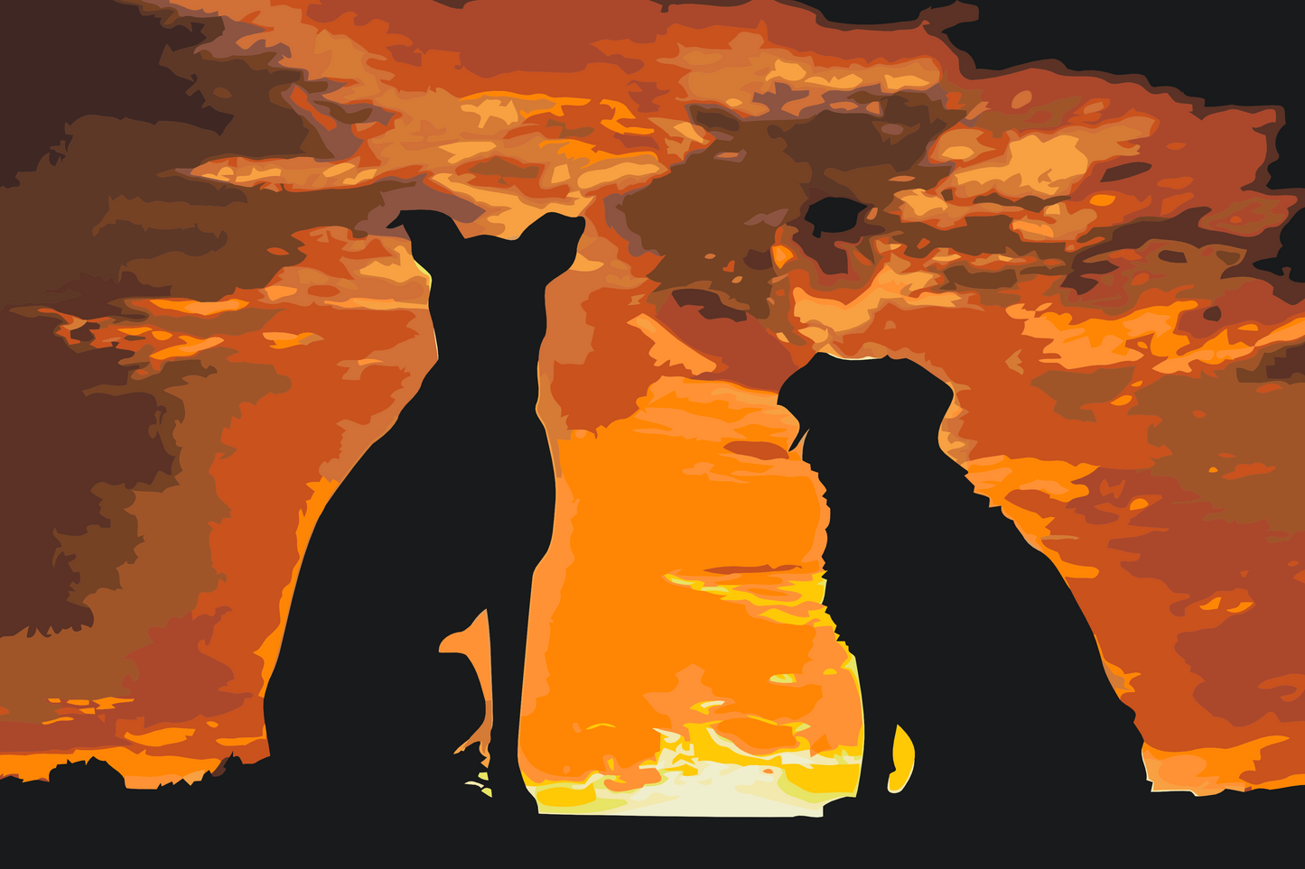 Paint by Numbers - Dogs Friends