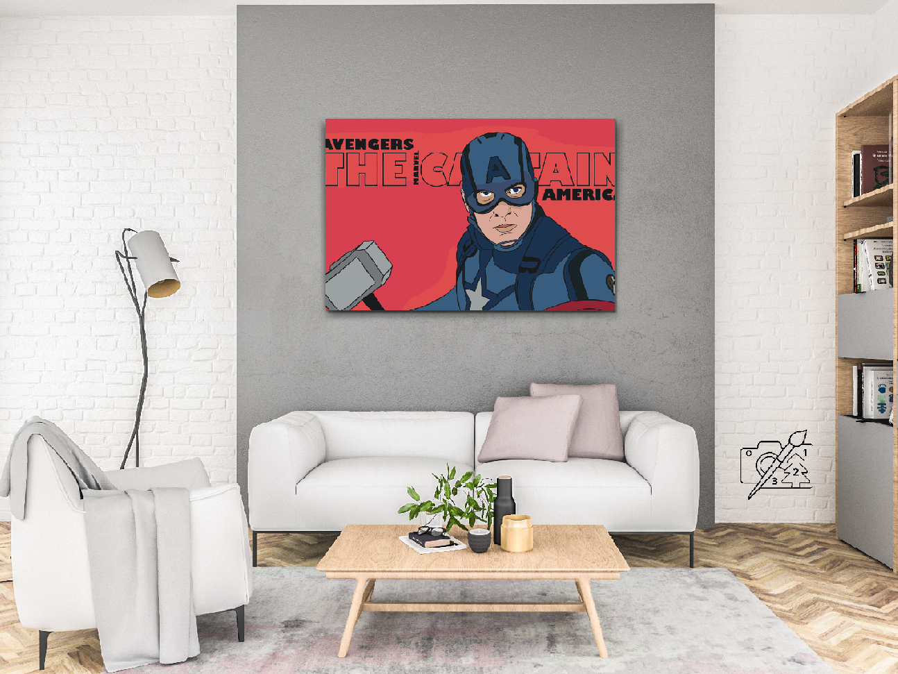 Paint by Numbers - Captain America 1