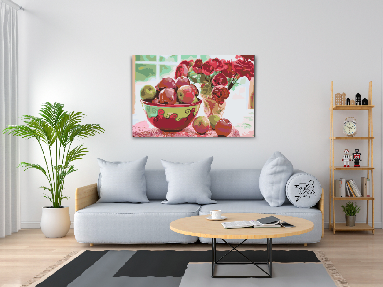 Paint by Numbers - Æbler og blomster