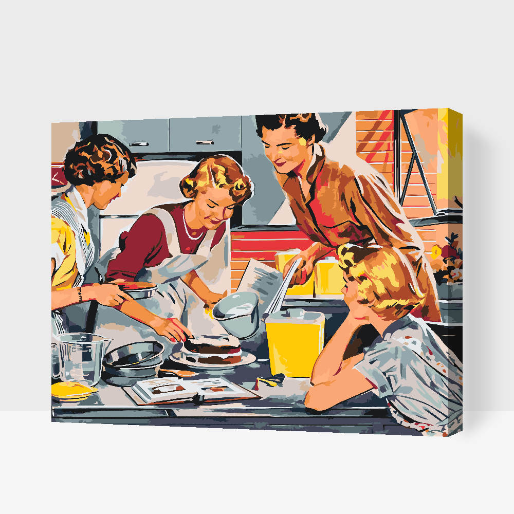 Paint by Numbers - Bage en kage