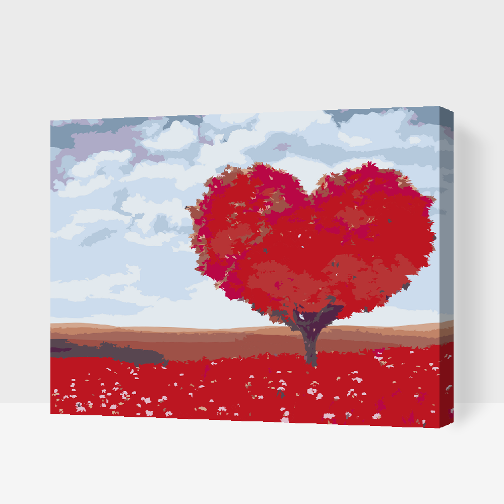 Paint by Numbers - Love Tree
