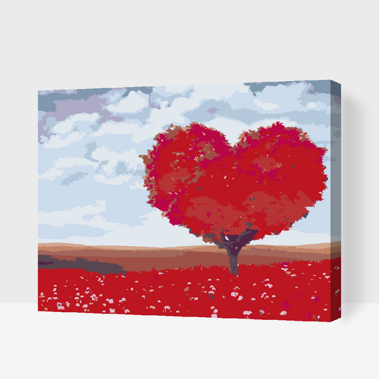 Paint by Numbers - Love Tree