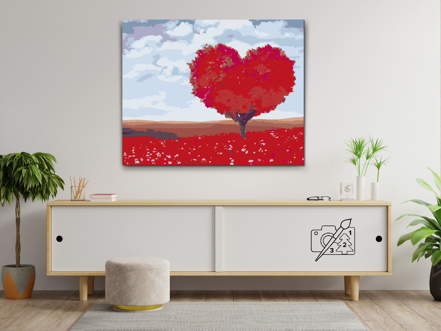 Paint by Numbers - Love Tree